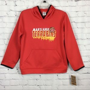 NCAA Maryland Terrapins Hoodie Boys Red Tailgating